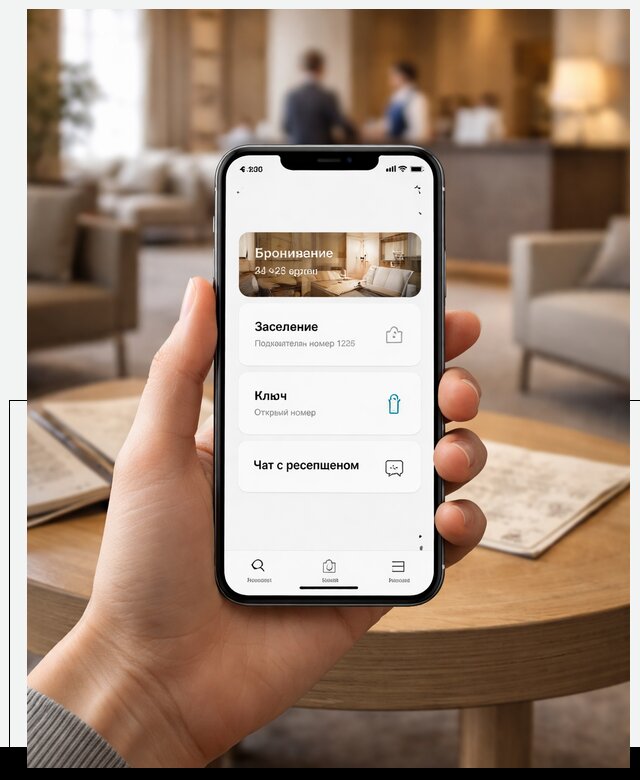 Мобильное приложение для гостей отеля в Севастополе, управление сервисом